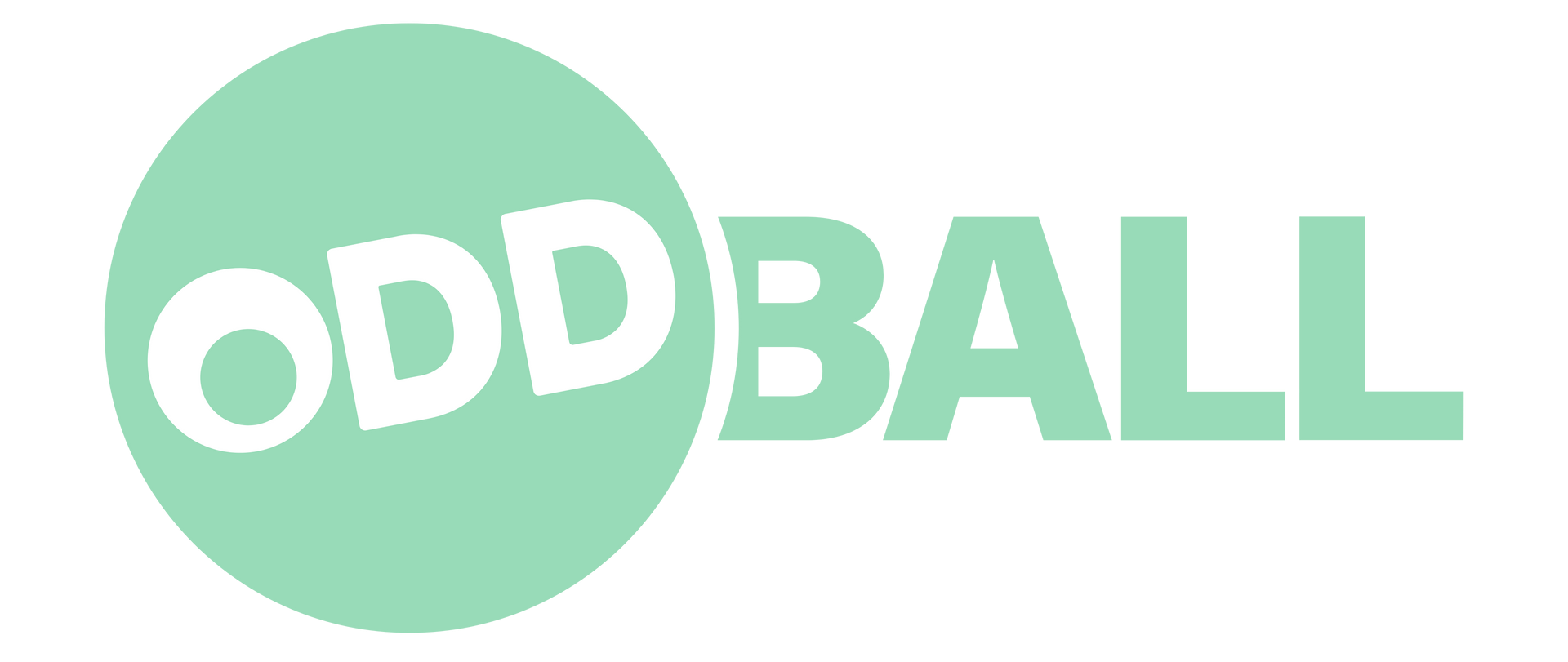 A green circle with the word oddball written inside of it.
